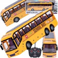 AUTOBUS SZKOLNY RC MIEJSKI ZDALNIE STEROWANY AUTOKAR 1:30 AKU+USB