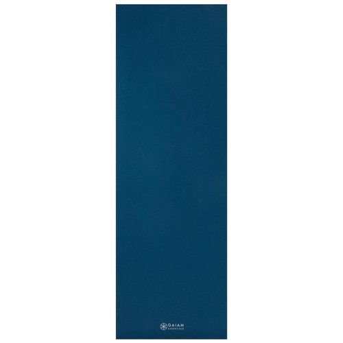 Mata z paskiem do jogi Essentials Gaiam 183 x 61 x 0,6 cm niebieska na Arena.pl