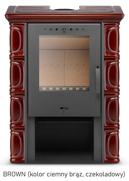 PIEC KAFLOWY kominek koza stalowy wkład ELDUR BROWN zdjęcie 10