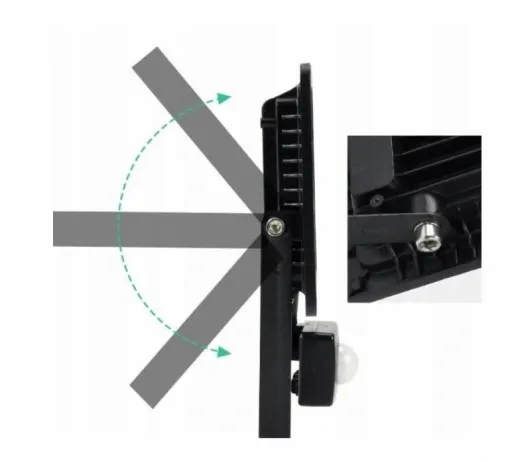 Halogen LED CZUJNIK RUCHU 100W MINI CZUJNIK ZMIERZCHU ZEWNĘTRZNY REFLEKTOR zdjęcie 3