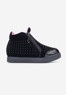 Sneakersy czarno-różowe-2 Peraza Czarny 35