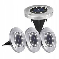 OGRODOWE LAMPKI SOLARNE GRUNTOWE SHINE DISK 4x
