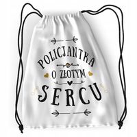 Plecak Policjantki Sportowy Szkolny Worek Torba Z Nadrukiem Ze Zdjęciem