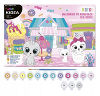 OBRAZ MALOWANIE PO NUMERACH - KOTKI KIDEA 1782