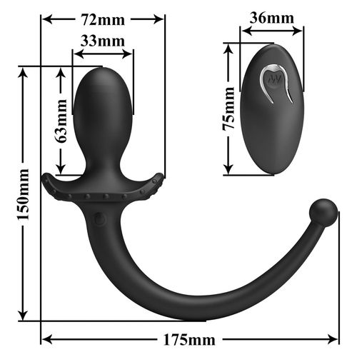mr. play remote control vibrating anal plug na Arena.pl