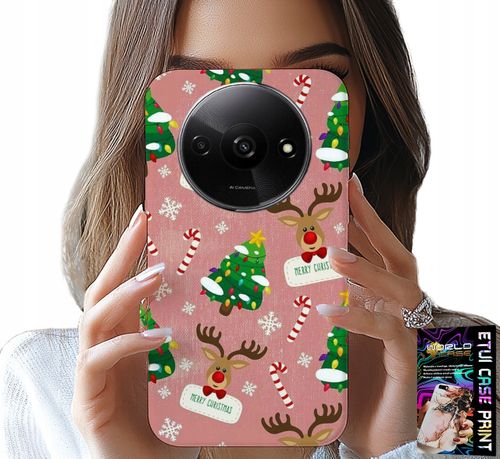ETUI DO XIAOMI REDMI A3 - ŚWIĄTECZNE RENIFERY CHOINKI LASKA WZORY na Arena.pl