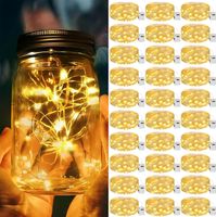 Lampki LED Łańcuch Świetlny Mikro Giętki 30 Diod Ozdobne Ciepłe Białe 2m
