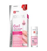 eveline nail therapy professional 6w1 care & color shimm 5 ml