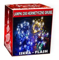 LAMPKI CHOINKOWE LED 200 GRUBY KABEL stałe światło