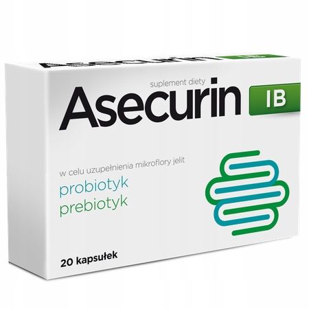 ASECURIN IB 20 KAPSUŁEK MIKROFLORA JELITOWA zdjęcie 1