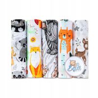 EGA KIDS ZESTAW PIELUSZKI TETROWE 70x80 CM 5-PACK