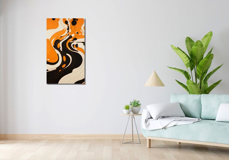 Obraz 50x90cm Tańczący Atrament zdjęcie 2