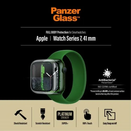 Etui PanzerGlass Full Body na Apple Watch 7 / 8 41 mm - przezroczyste na Arena.pl
