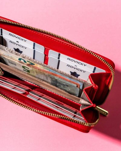 elegancki portfel damski na zamek - rovicky na Arena.pl