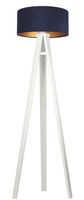 Lampa stojąca HOME 40 granatowa/złoty/biała