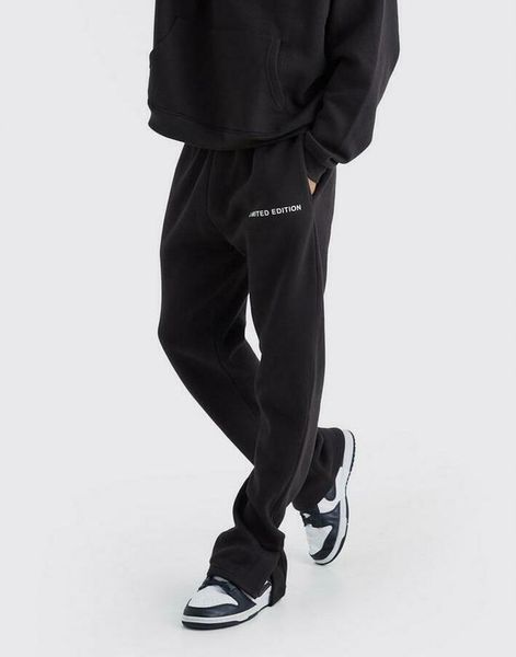 CZARNE SPODNIE DRESOWE PROSTE KLASYCZNE OCIEPLANE BOOHOO M zdjęcie 1