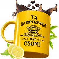 Złoty Kubek Premium Dla Striptizerki Prezent Z Nadrukiem Ze Zdjęciem