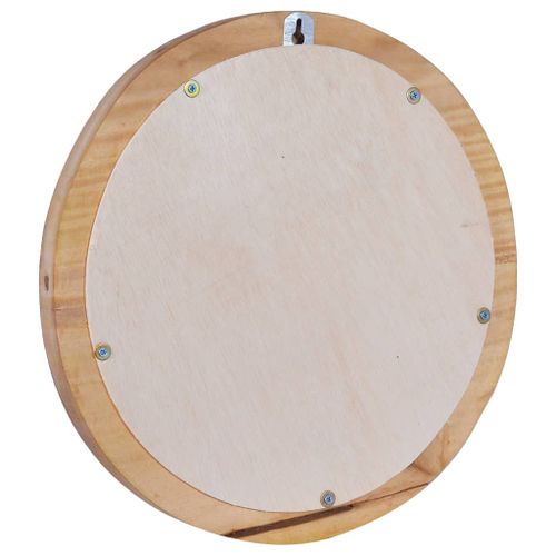 Lustro ścienne, 40 cm, drewno tekowe, okrągłe na Arena.pl