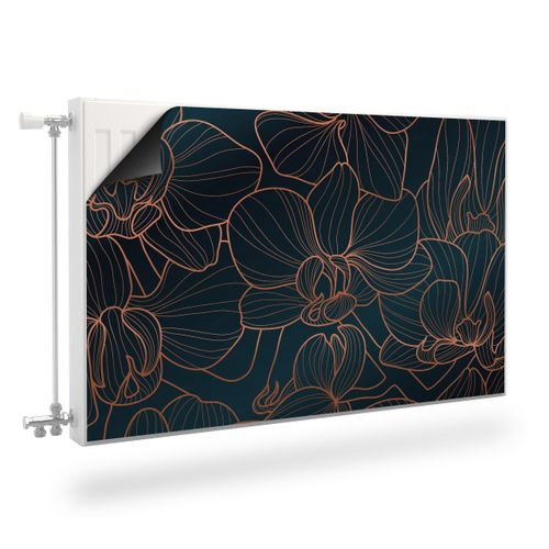 Osłona MAGNETYCZNA Grzejnika Kwiaty Orchidea Line-art 120cm x 60cm na Arena.pl