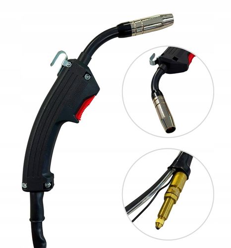 Uchwyt spawalniczy MIG/MAG MB14V RV13 3m z zaworem do miga BESTER na Arena.pl