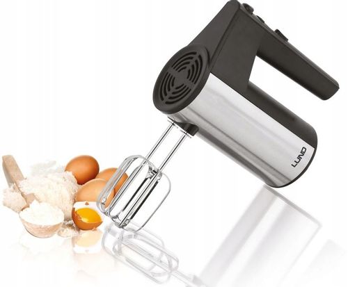 MIKSER RĘCZNY KUCHENNY Z PODSTAWĄ 250W 5 BIEGÓW + TURBO 4 MIESZADŁA LUND na Arena.pl