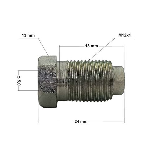 KPS-14 Końcówka przewodu hamulcowego sztywnego M12x1 rurka 4,8 na Arena.pl
