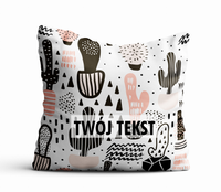 Poduszka DZIECIĘCA z Twoim napisem PD08 kaktusy