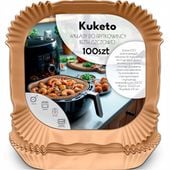 WKŁAD PAPIEROWY DO FRYTKOWNICY BEZTŁUSZCZOWEJ AIR FRYER 27CM ZESTAW 100