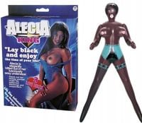 SEX CZARNA LALKA MIŁOŚCI DMUCHANA ALECIA