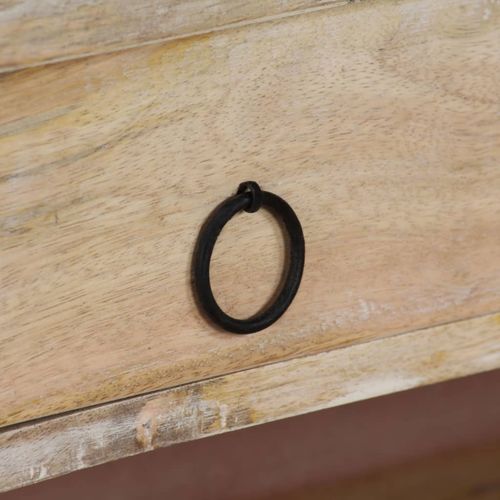 Sekretarzyk z litego drewna mango i stali, 110 x 50 x 96 cm na Arena.pl