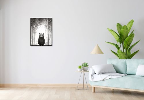 Plakat 50x65cm Ciekawski Miś na Arena.pl