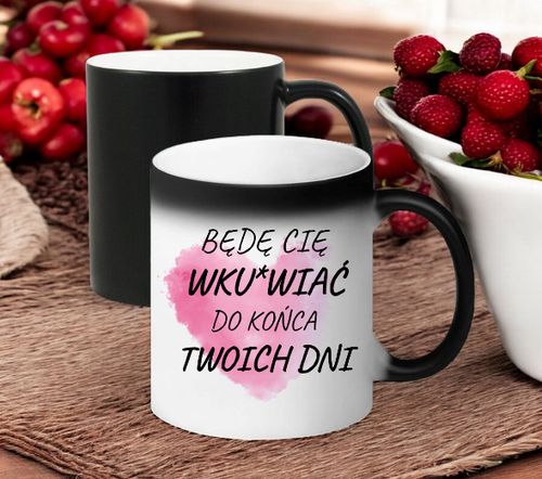 KUBEK MAGICZNY PREZENT DLA DZIEWCZYNY ŻONY MĘŻA CHŁOPAKA WALENTYNKI WZORY na Arena.pl