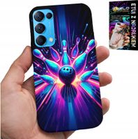 ETUI DO OPPO FIND X3 LITE - KRĘGLE BOWLING STRIKE POKROWIEC, PLECKI