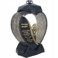 Duży lampion 33cm w kształcie serca z dedykacją dla Dziadka z wierszem