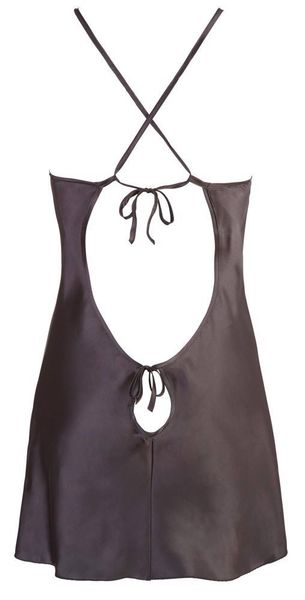 Satin Chemise Black Xxl zdjęcie 7