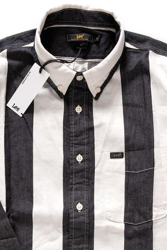 LEE BUTTON DOWN BLACK L68BXO01 M na Arena.pl