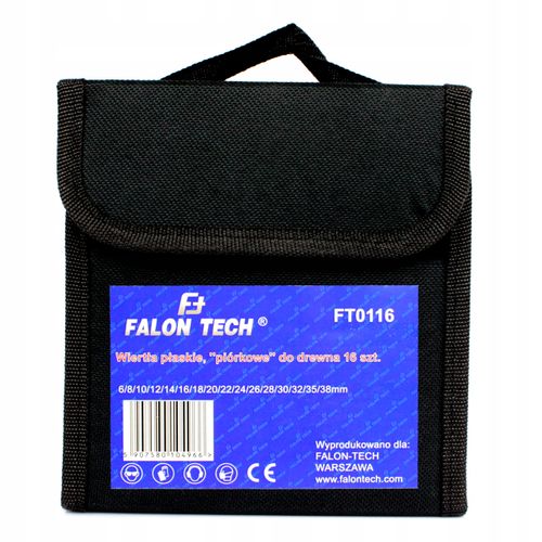 WIERTŁA ŁOPATKOWE PIÓRKOWE PŁASKIE DO DREWNA 16szt na Arena.pl