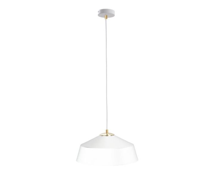 Lampa wisząca 1xE27 ATTO WHITE/GOLD zdjęcie 1
