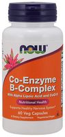 NOW FOODS Co-Enzyme B-Complex  Wit. B Kwas+ liponowy+Koenzym Q10 (60 kaps.)