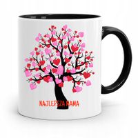 Kubek Czarny Prezent Uodzinowy Dla Najlepszej Mamy Z Nadrukiem Ze Zdjęciem