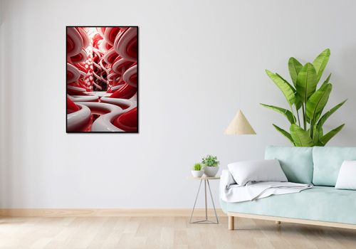 Plakat 67,5x100cm Czerwone Wiry na Arena.pl