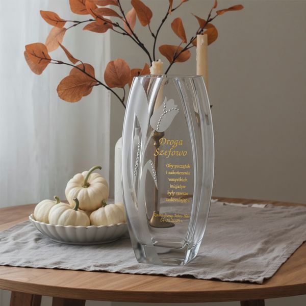 WAZON 32 cm PREZENT z GRAWEREM dla SZEFOWEJ zdjęcie 3