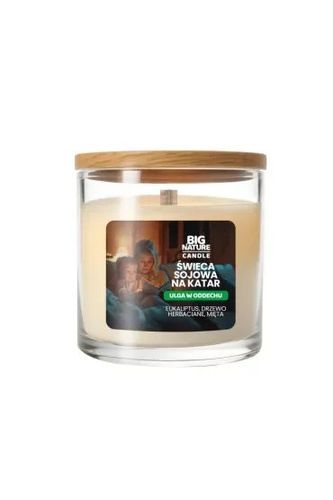 Big Nature Świeca sojowa na katar Ulga w oddechu 155g na Arena.pl