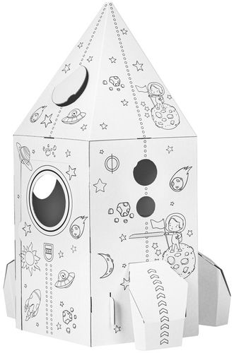 TEKTORADO NIEZWYKŁA RAKIETA DO ZABAWY I KOLOROWANIA DLA DZIECI DOMEK na Arena.pl