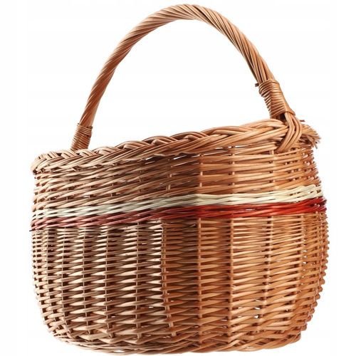 KOSZ WIKLINOWY KOSZYK NA GRZYBY ZAKUPY PIKNIK OWOCE Z WIKLINY DUŻY EKO na Arena.pl