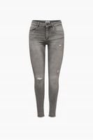 ONLY Jeansy Power 15250153 Biały Skinny Fit rozmiar XS
