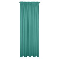 Zasłona na taśmie LOGAN II 135x270 turkusowa