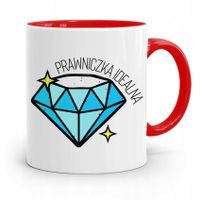 Kubek Czerwony Prawnika Najlepsza Prawniczka Z Nadrukiem Ze Zdjęciem