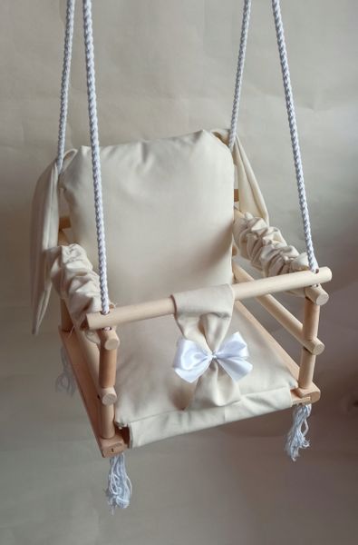 HUŚTAWKA 3w1 DLA DZIECI królik BEŻ dom ogród pokój zdjęcie 5