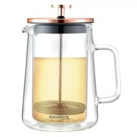 zaparzacz tłokowy do kawy/herbaty termiczny 600ml klausberg kb-7724